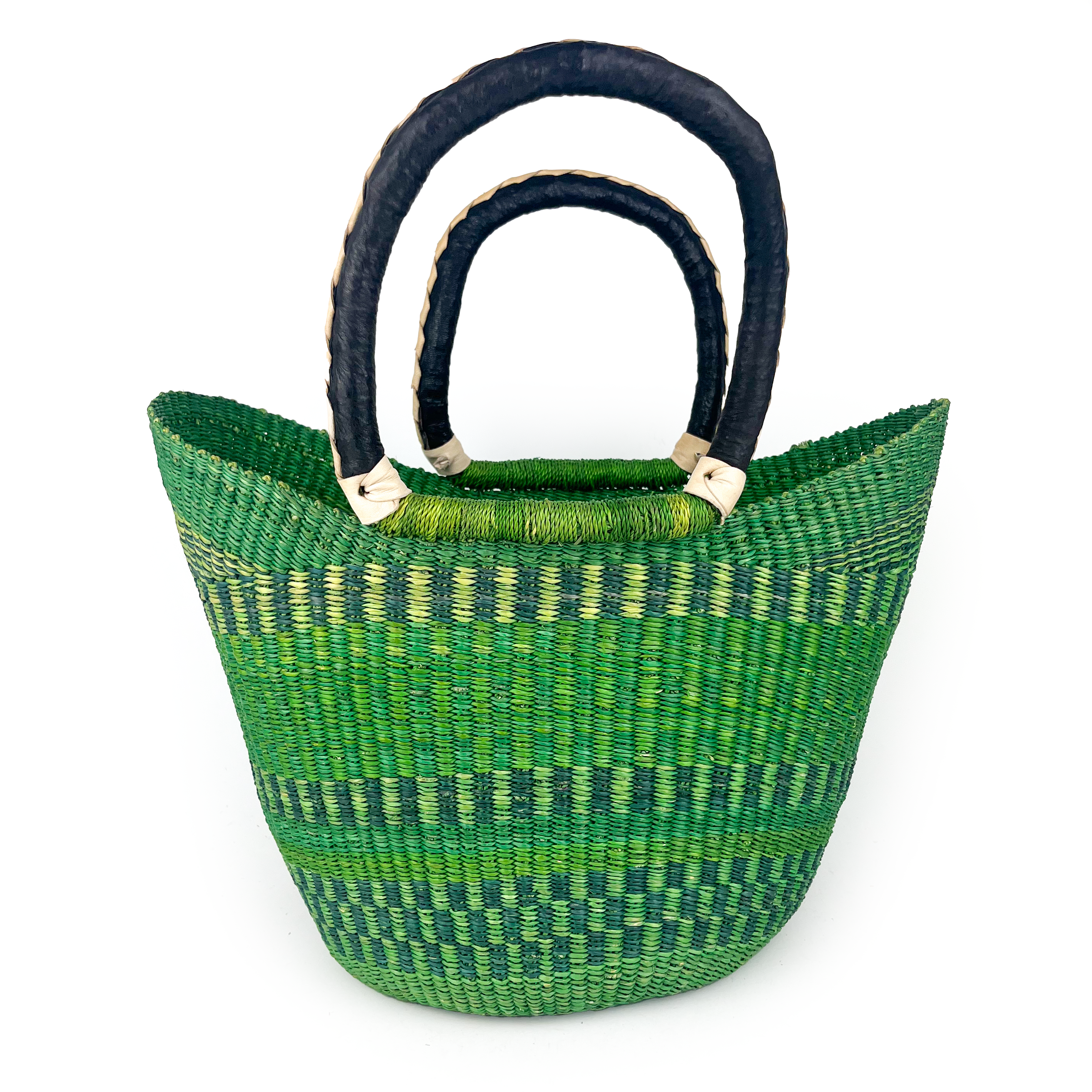 Medium Multicoloured Closed Weave U-shopper Baskets
