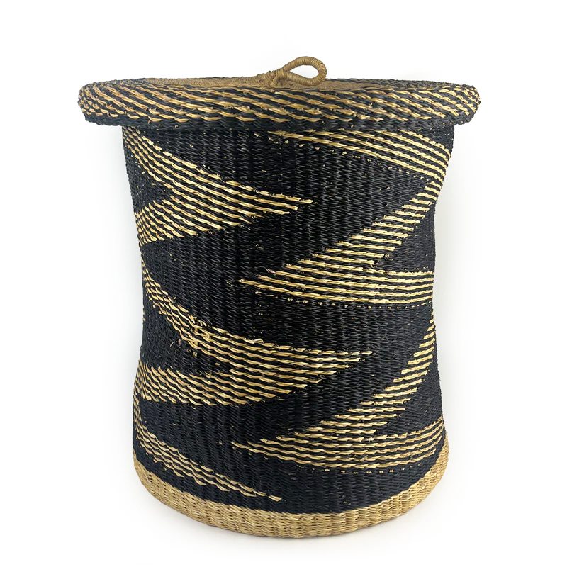Large Two Lidded Laundry Basket