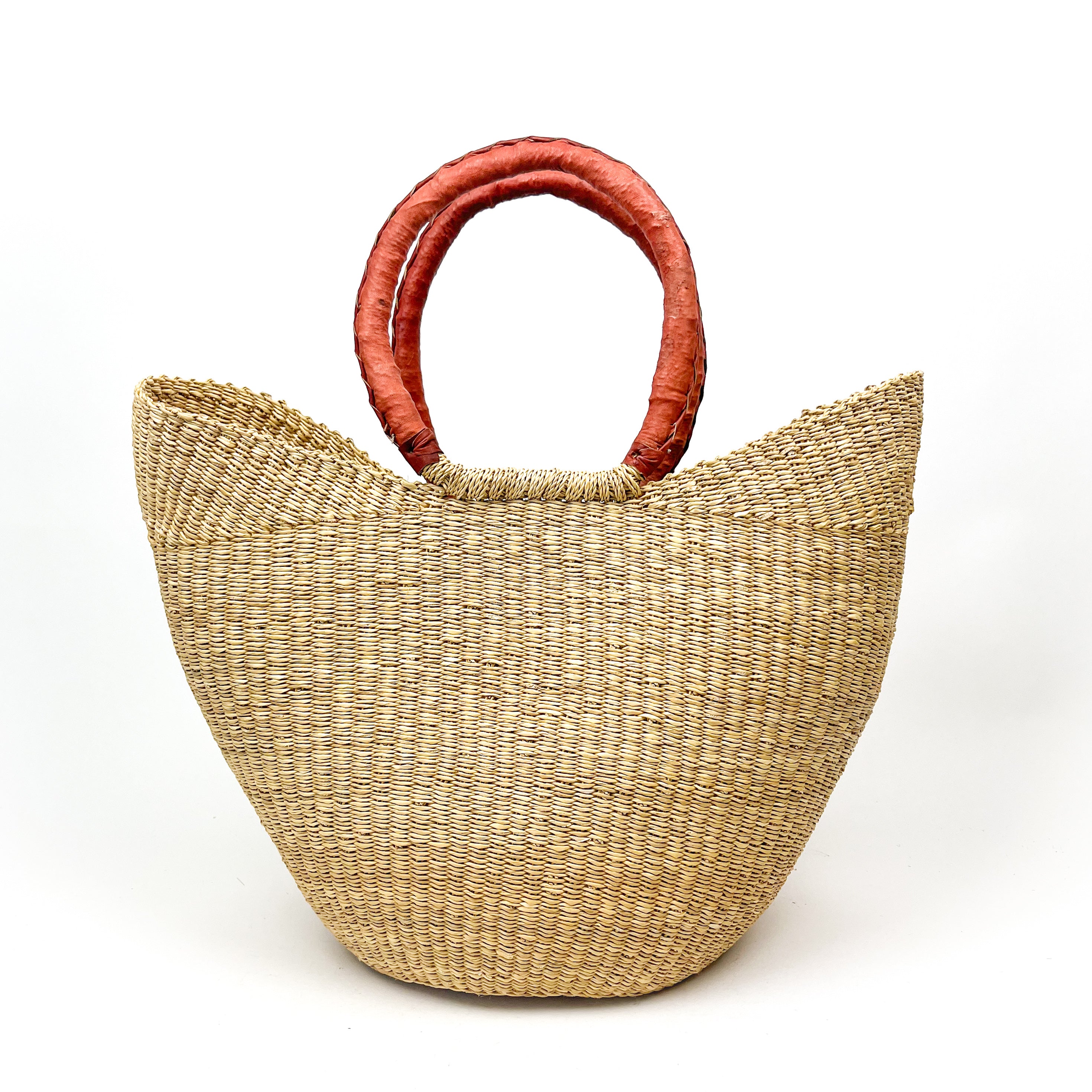 Large Natural Closed Weave U-Shoppers