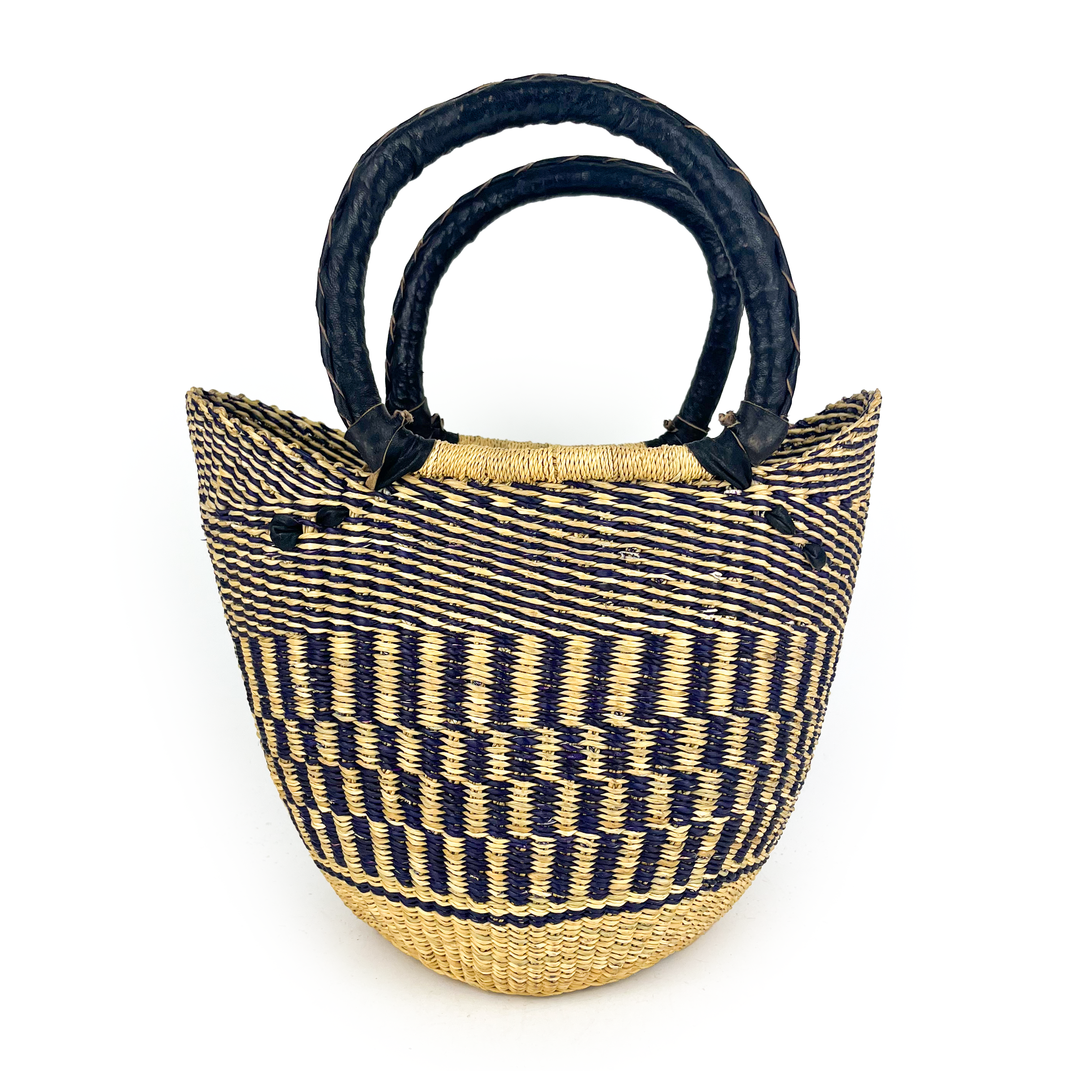 Small Multicoloured Closed Weave U-shopper Baskets
