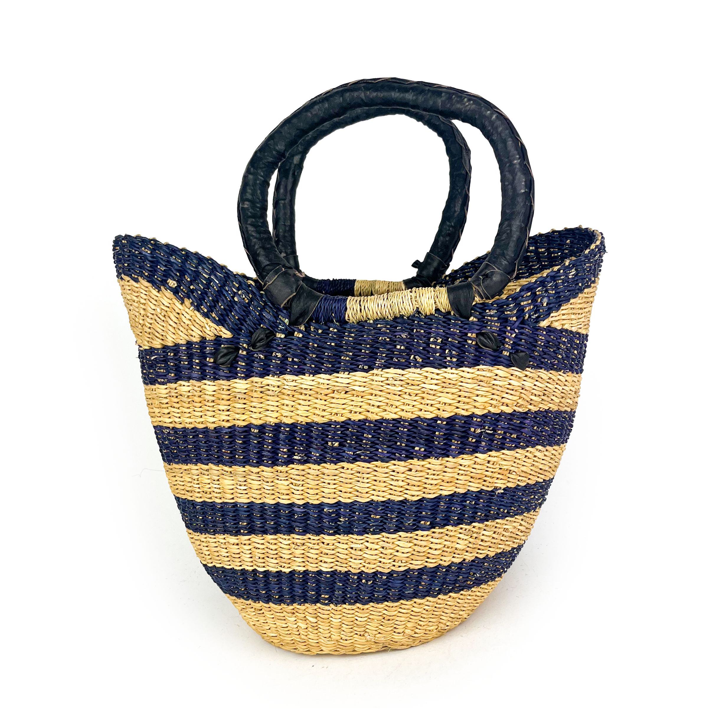 Small Multicoloured Closed Weave U-shopper Baskets