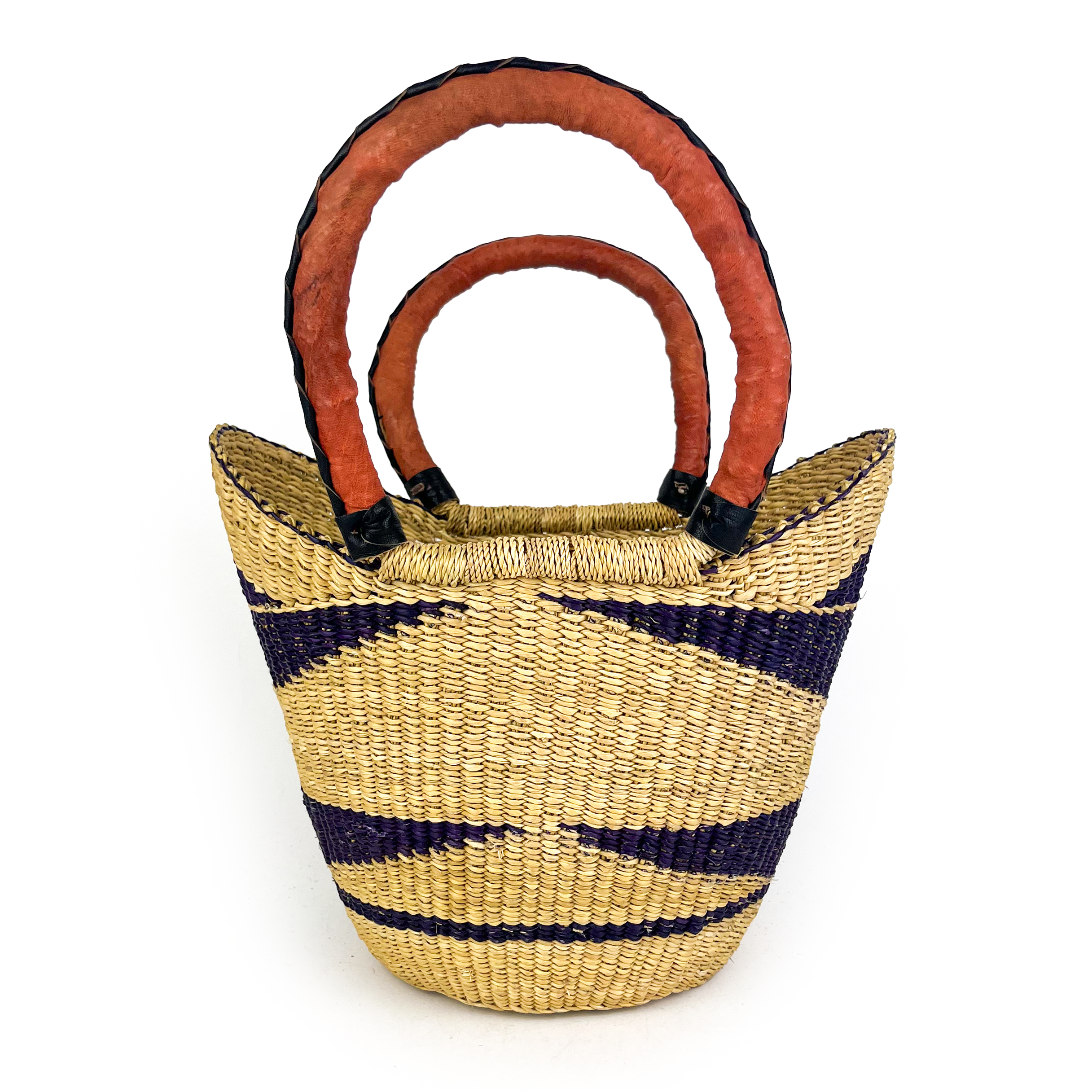 Small Multicoloured Closed Weave U-shopper Baskets