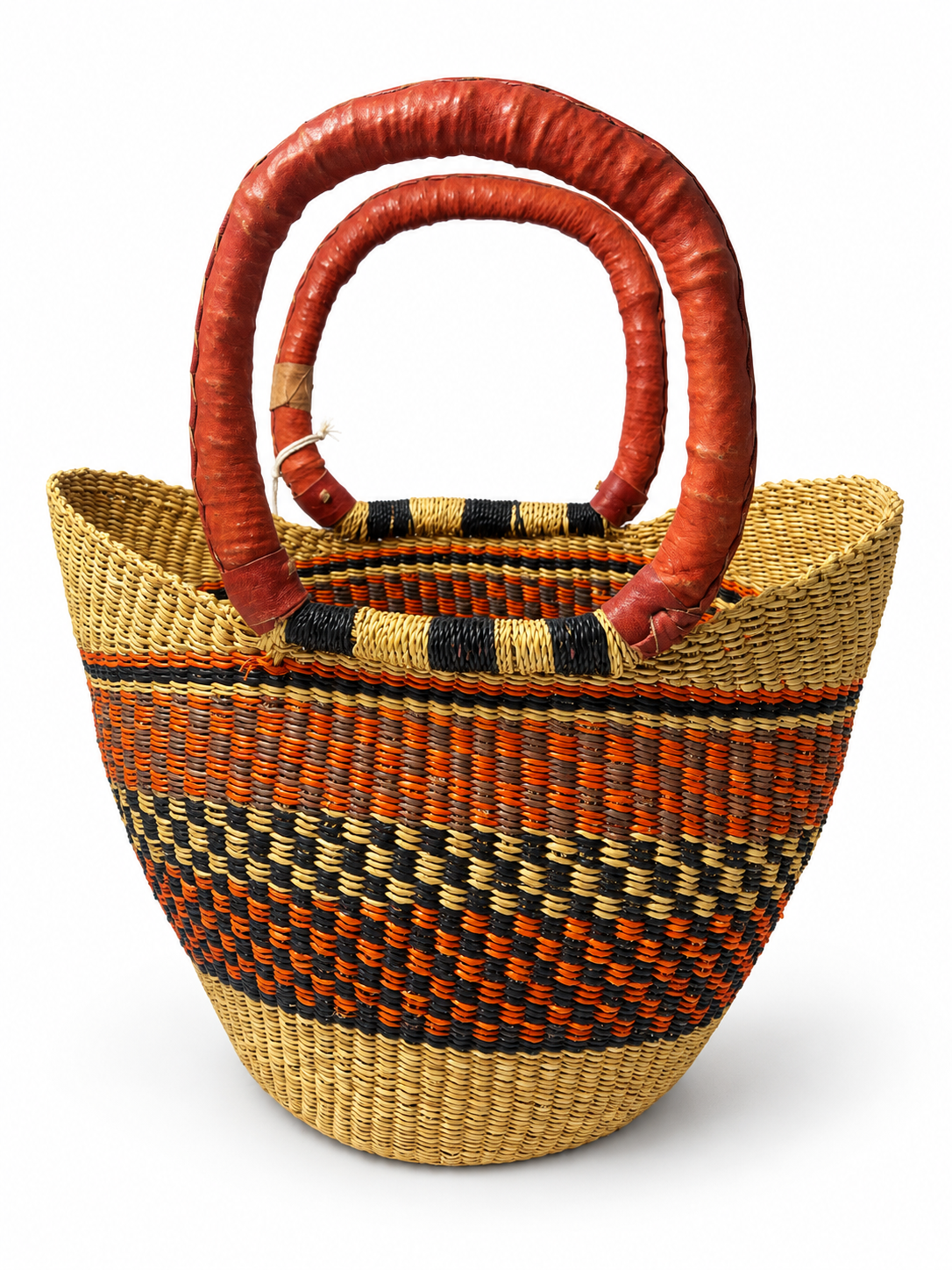 Small Multicoloured Closed Weave U-shopper Baskets