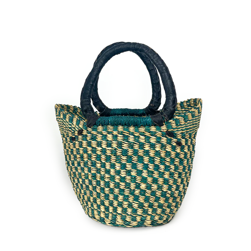 Small Multicoloured Closed Weave U-shopper Baskets