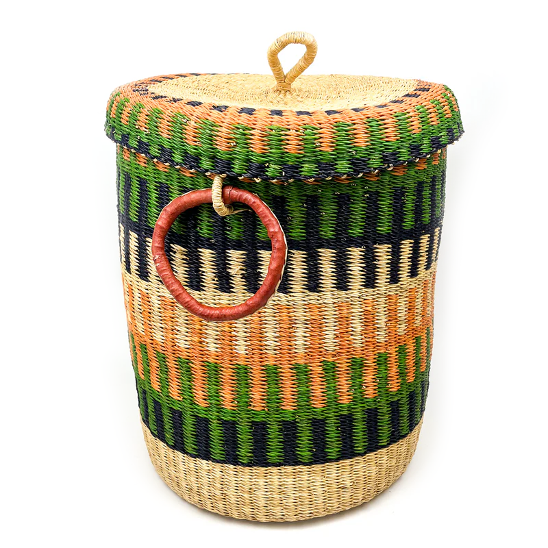 Wonky Lidded Laundry Basket