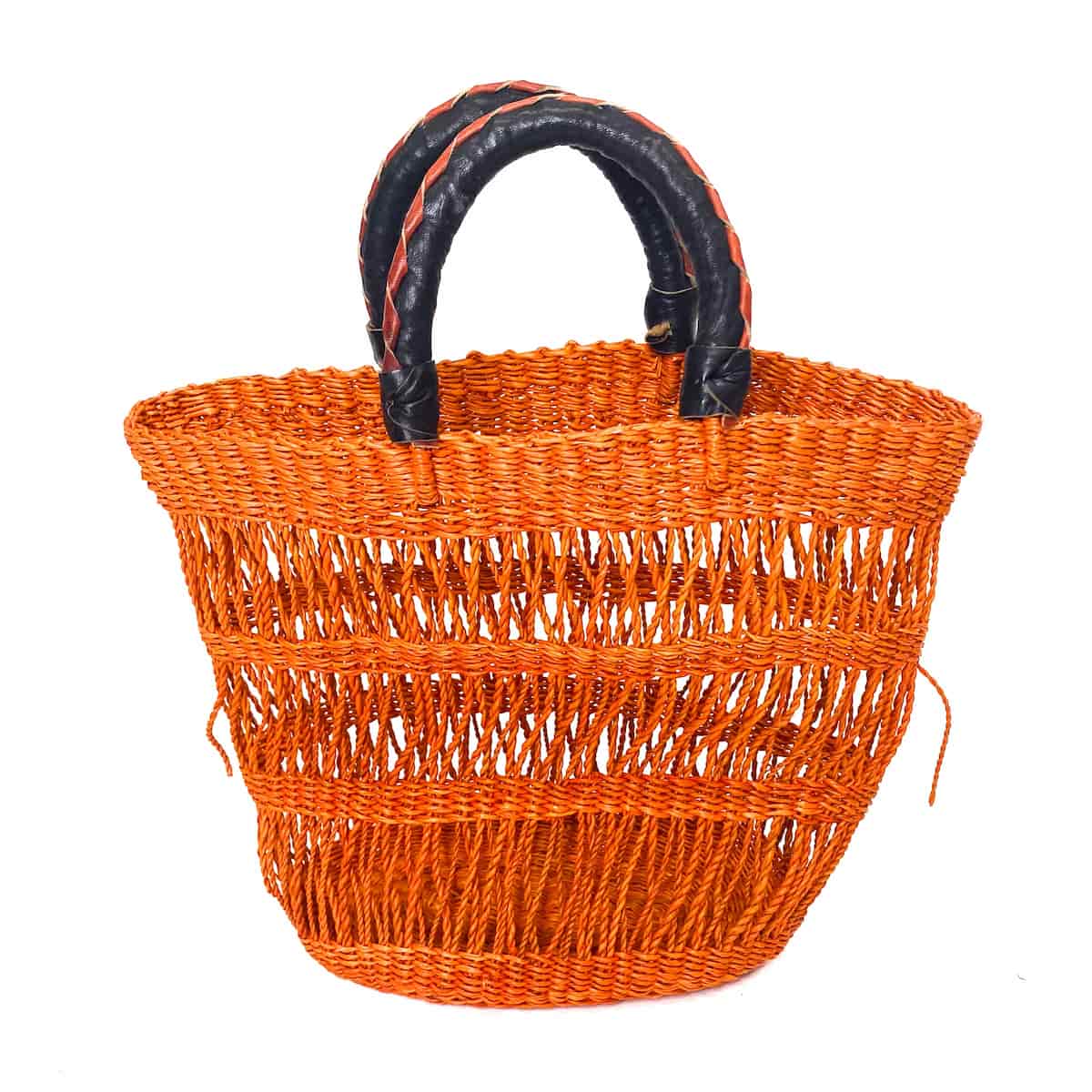 Orange Frafra Wonky Small Beach Basket