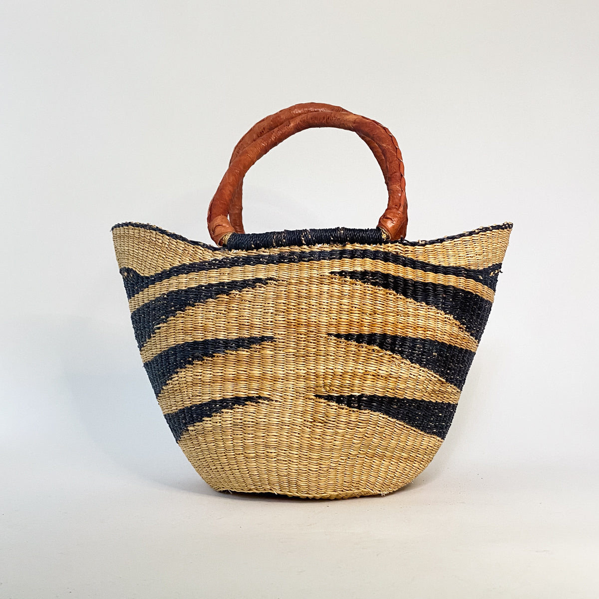 Medium Multicoloured Closed Weave U-shopper Baskets