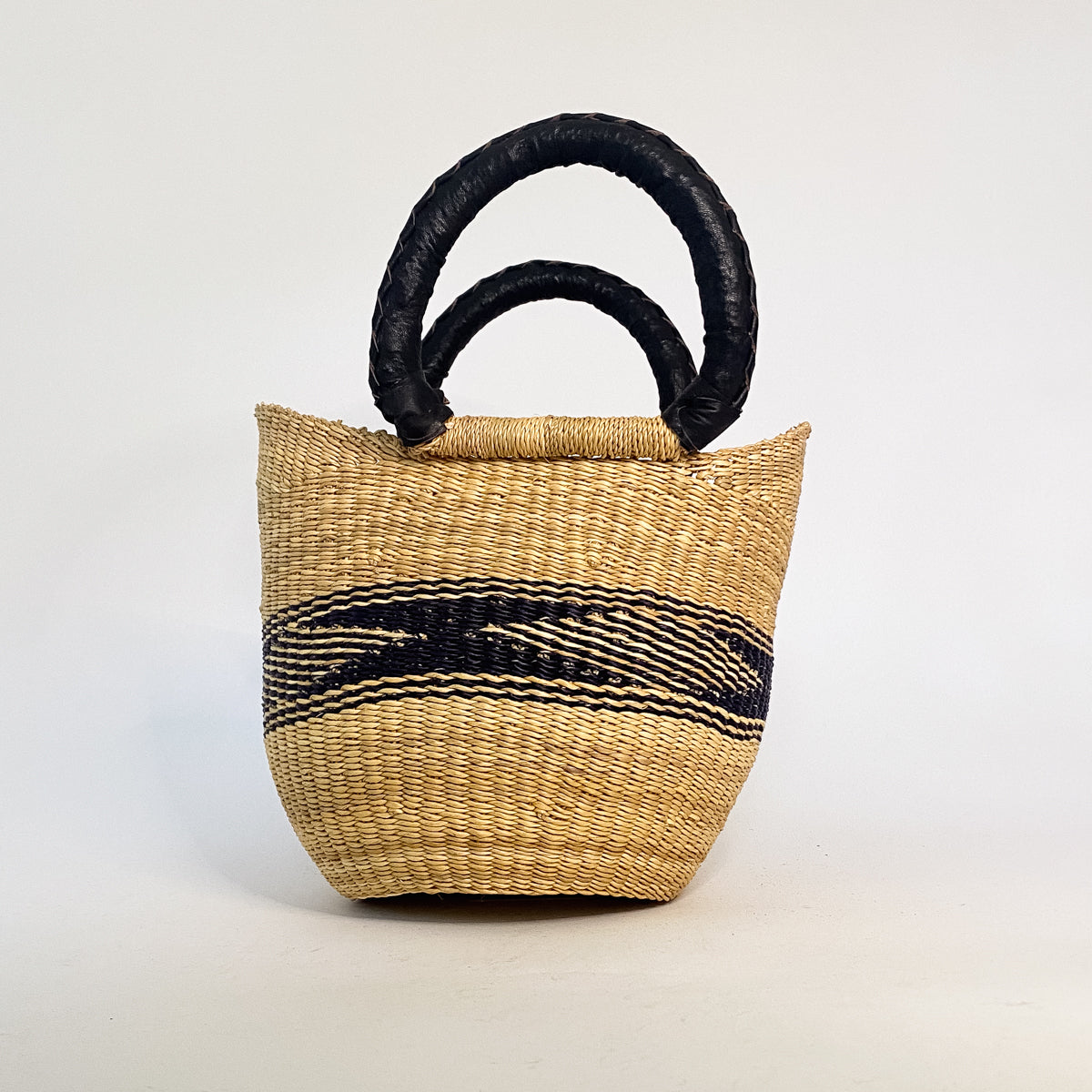 Small Multicoloured Closed Weave U-shopper Baskets