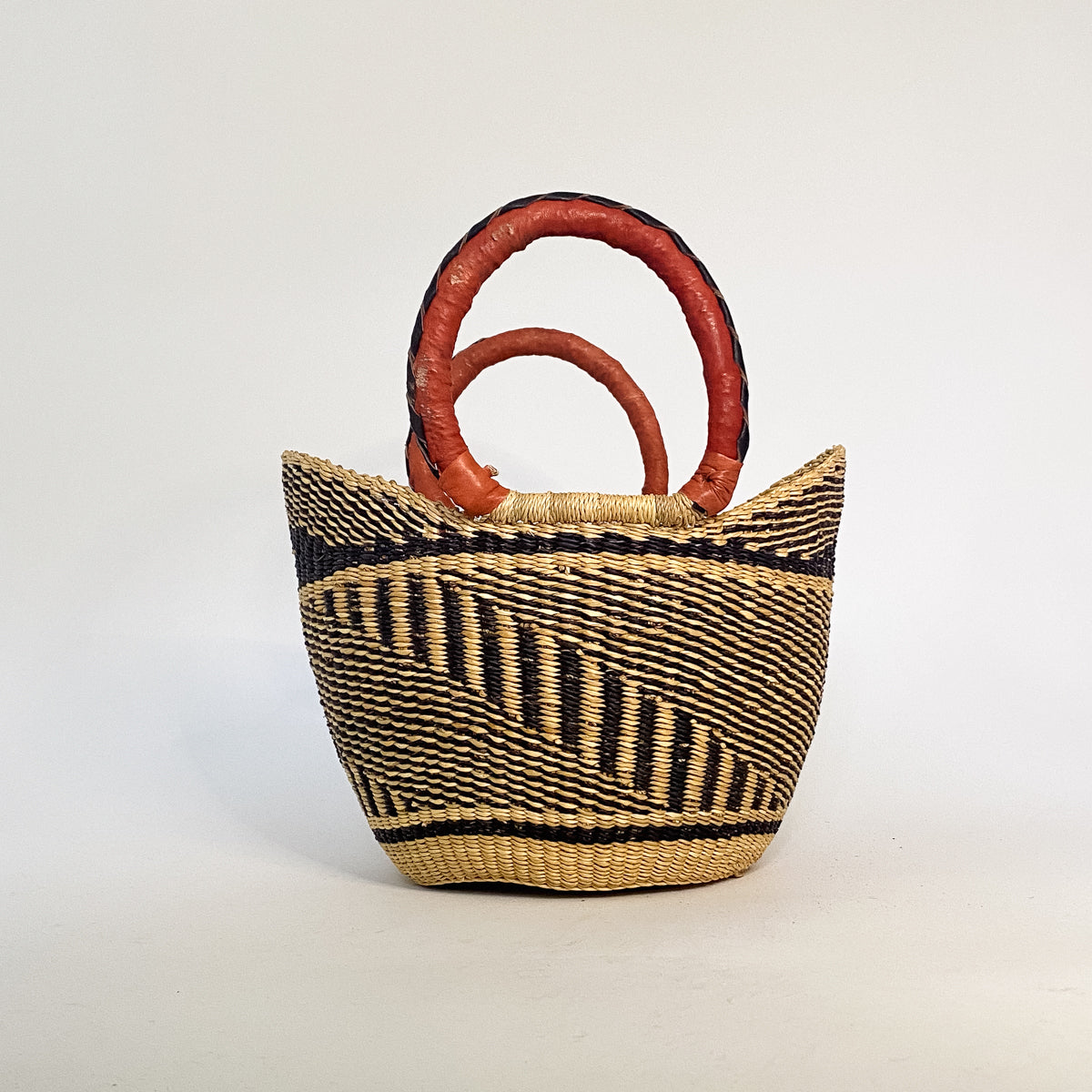 Small Multicoloured Closed Weave U-shopper Baskets