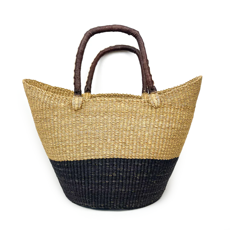 Large Black and White U-shopper