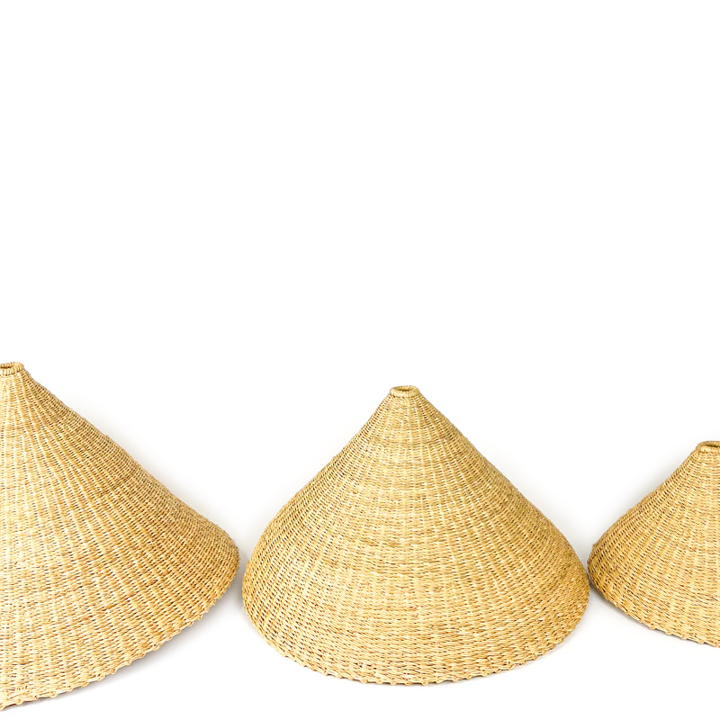 Natural Pyramid lampshades