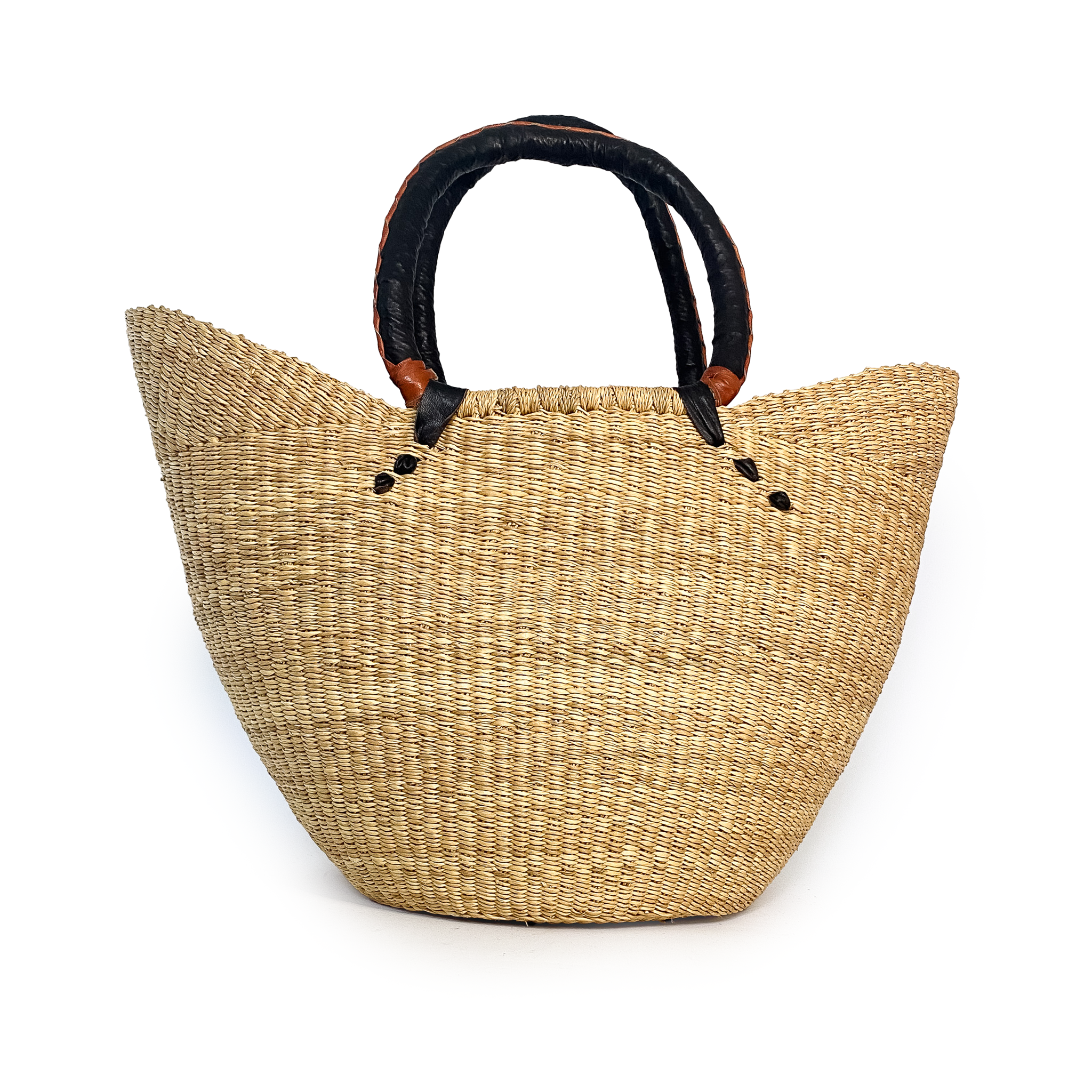 Large Natural Closed Weave U-Shoppers