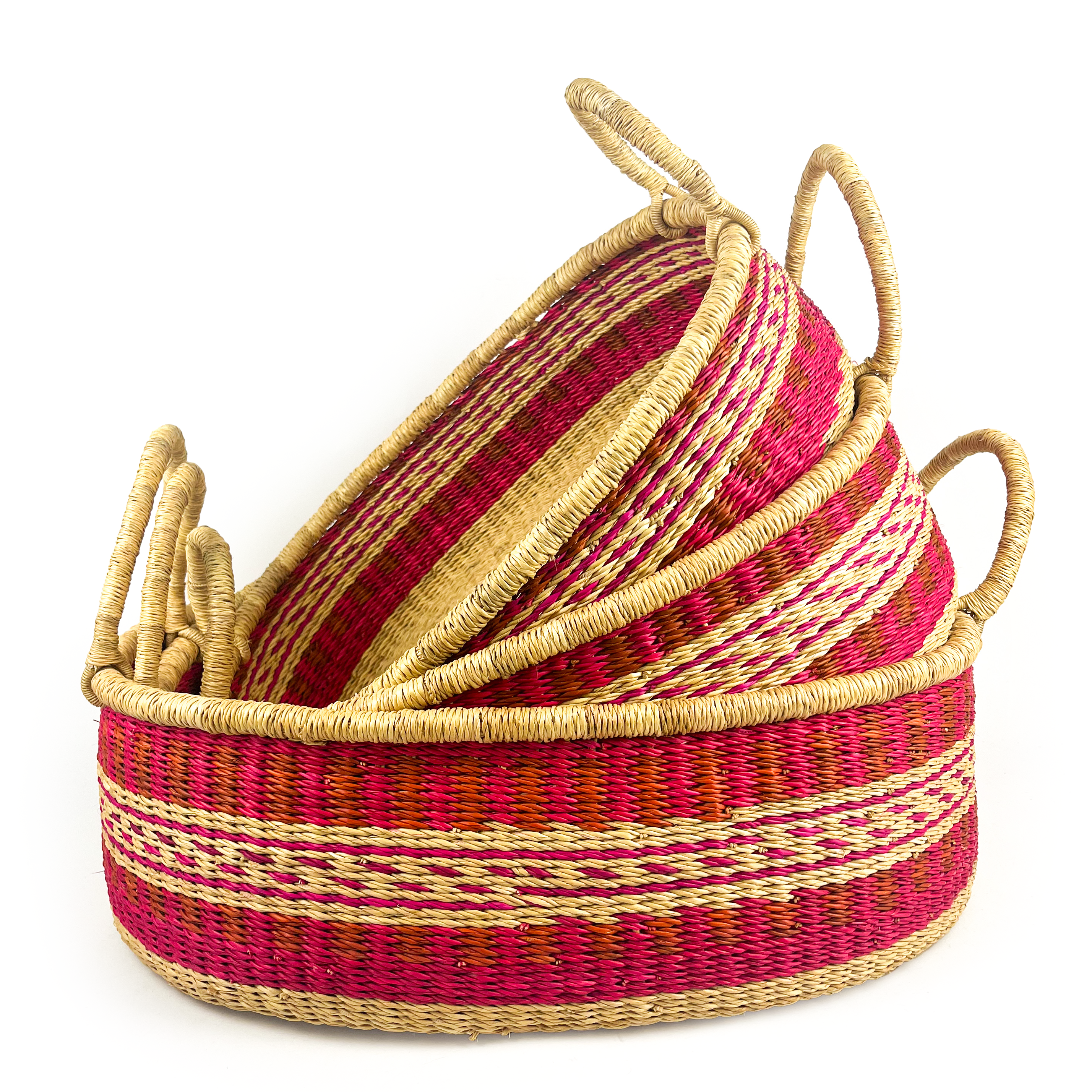 Multicoloured Oval Trays
