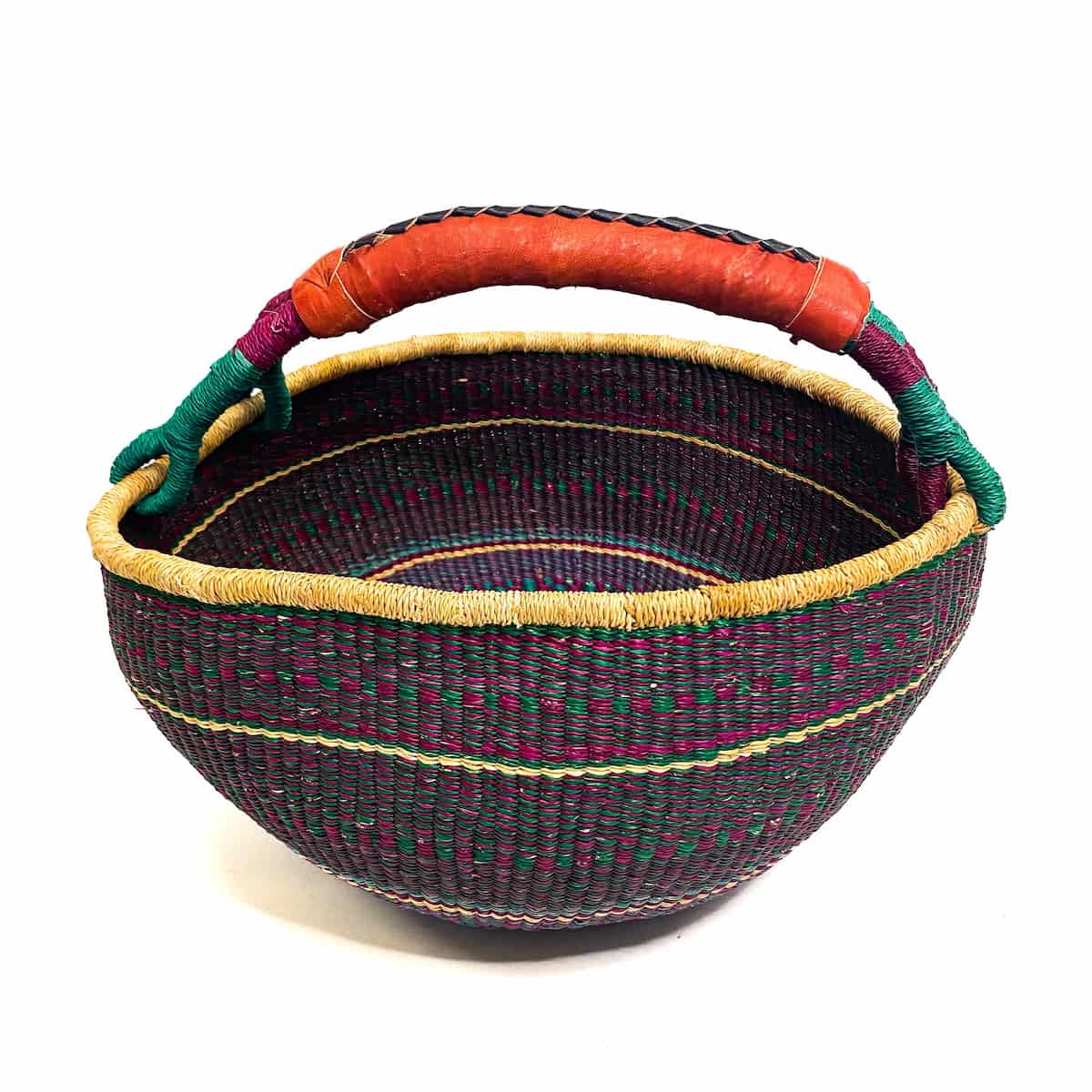 Large Round Baskets Teal and Purple Detail Variant sold out or unavailable