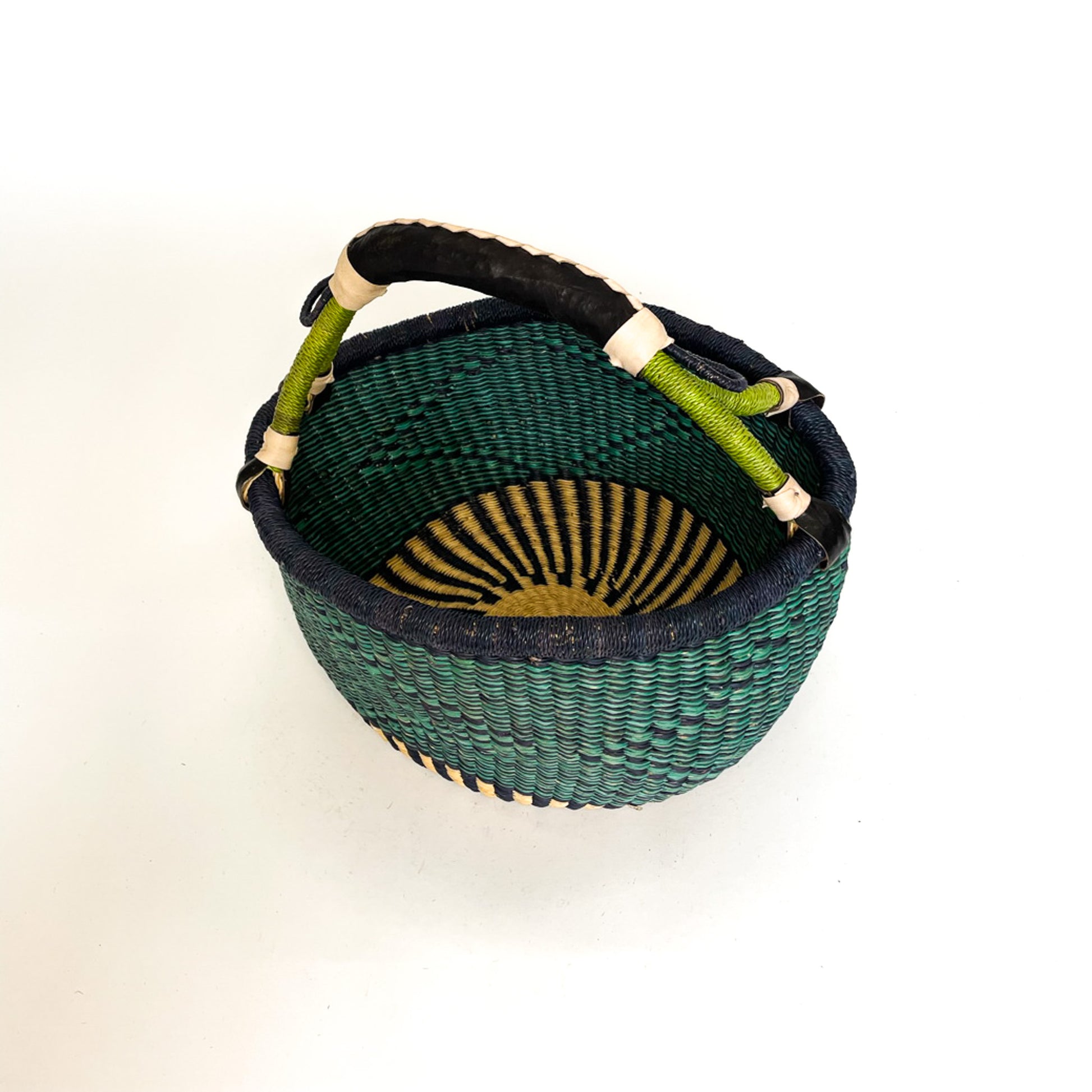 Small Round Baskets Stormy Blues